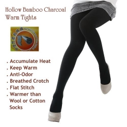 複製-(28280) Hollow Bamboo Charcoal Thermal Tights Warm Pantyhose
